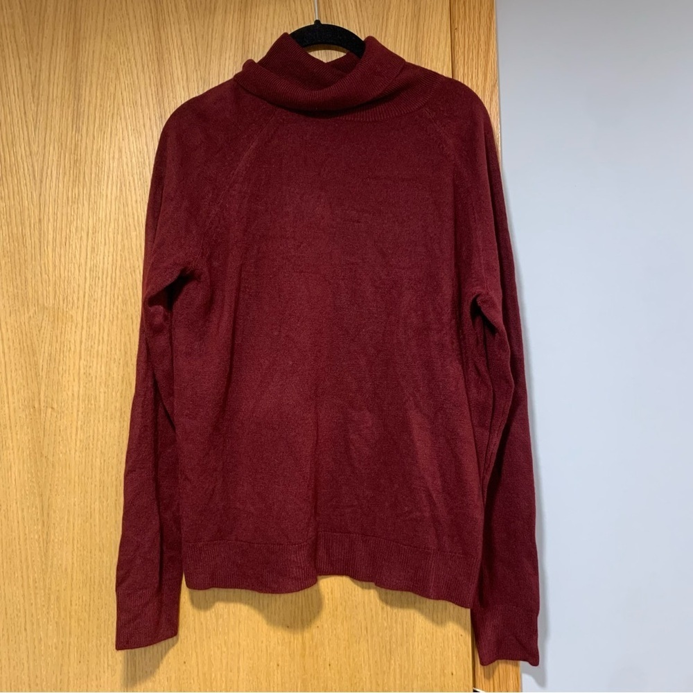 Karen Scott Burgundy Turtleneck Sweater - Size Medium